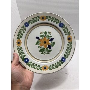 Vintage Hand‎ Painted Orleans Pattern Plate-Adams-England-Discontinued-9"